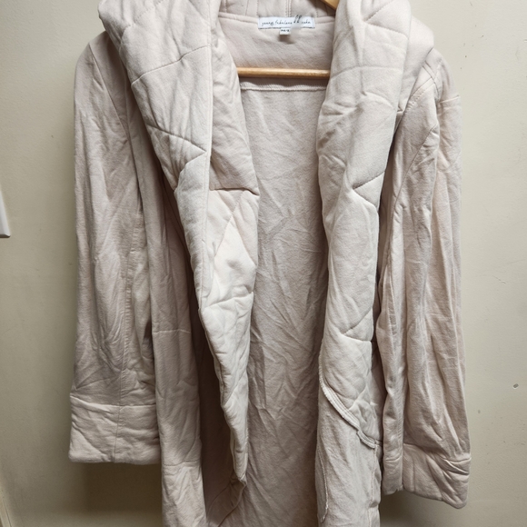 Young Fabulous & Broke Jackets & Blazers - Young Fabulous & Broke Cream Quilted Jacket M/l